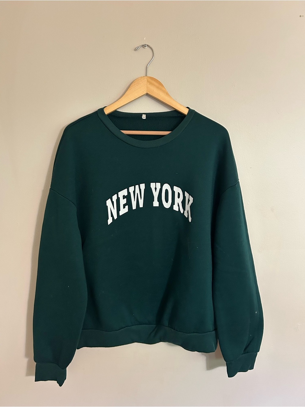Forest Green 'New York' Crewneck Sweatshirt